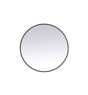 ARKA-E MRE6039BK Wall Mounted Mirror in Black/Black