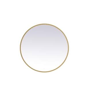 ARKA-E MRE6039BR Wall Mounted Mirror in Brass/Brass