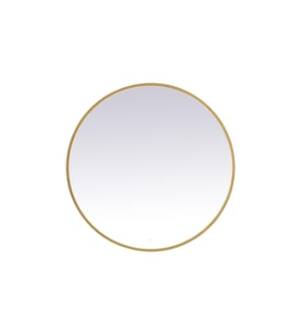 ARKA-E MRE6042BR Wall Mounted Mirror in Brass/Brass