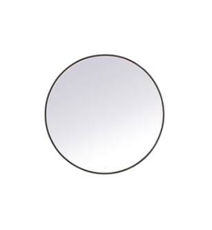 ARKA-E MRE6048BK Wall Mounted Mirror in Black/Black
