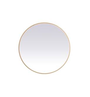 ARKA-E MRE6048BR Wall Mounted Mirror in Brass/Brass