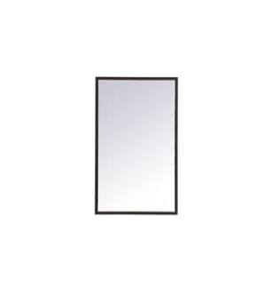ARKA-E MRE61830BK Wall Mounted Mirror in Black/Black