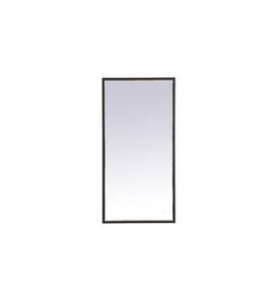 ARKA-E MRE61836BK Wall Mounted Mirror in Black/Black