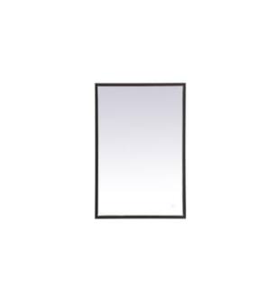 ARKA-E MRE62030BK Wall Mounted Mirror in Black/Black