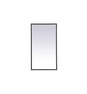 ARKA-E MRE62036BK Wall Mounted Mirror in Black/Black