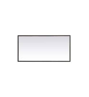 ARKA-E MRE62040BK Wall Mounted Mirror in Black/Black