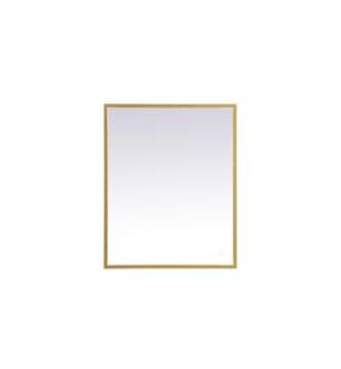 ARKA-E MRE62430BR Wall Mounted Mirror in Brass/Brass