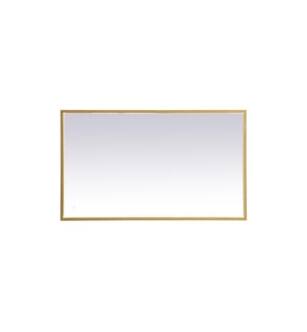 ARKA-E MRE62440BR Wall Mounted Mirror in Brass/Brass