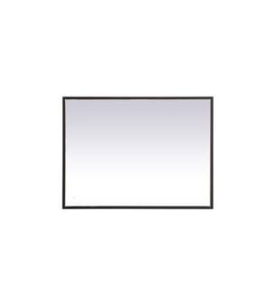 ARKA-E MRE62736BK Wall Mounted Mirror in Black/Black