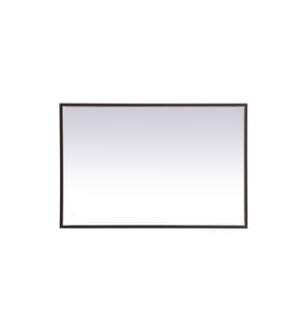 ARKA-E MRE62740BK Wall Mounted Mirror in Black/Black