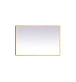 ARKA-E MRE62740BR Wall Mounted Mirror in Brass/Brass
