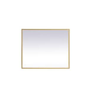 ARKA-E MRE63036BR Wall Mounted Mirror in Brass/Brass