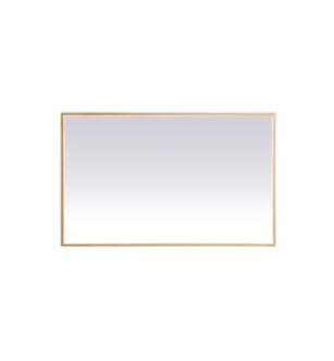ARKA-E MRE63048BR Wall Mounted Mirror in Brass/Brass