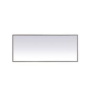 ARKA-E MRE63072BK Wall Mounted Mirror in Black/Black