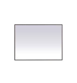 ARKA-E MRE63648BK Wall Mounted Mirror in Black/Black