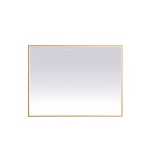 ARKA-E MRE63648BR Wall Mounted Mirror in Brass/Brass