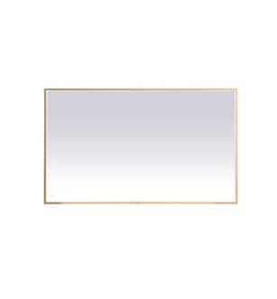 ARKA-E MRE63660BR Wall Mounted Mirror in Brass/Brass