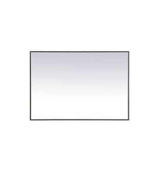 ARKA-E MRE64260BK Wall Mounted Mirror in Black/Black