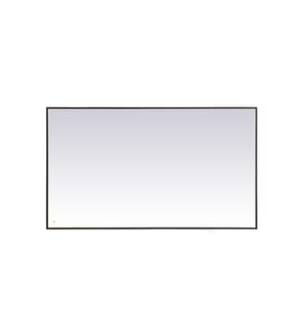 ARKA-E MRE64272BK Wall Mounted Mirror in Black/Black