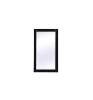 ARKA-E VM21832BK Wall Mounted Mirror in Black/Silver