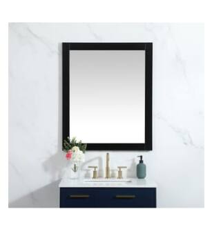 ARKA-E VM23036BK Wall Mounted Mirror in Black/Silver