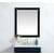 Arka VM23036BK Wall Mounted Mirror in Black/Silver