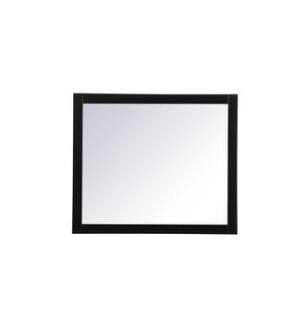 ARKA-E VM24236BK Wall Mounted Mirror in Black/Silver