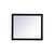 Arka VM24236BK Wall Mounted Mirror in Black/Silver