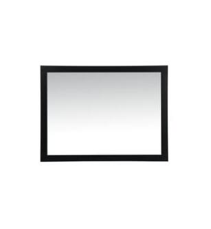 ARKA-E VM24836BK Wall Mounted Mirror in Black/Silver