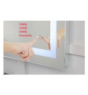 ARKA-E MRE11836 Wall Mounted Led Mirror in Silver