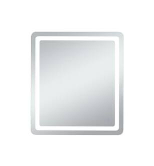 ARKA-E MRE33640 Wall Mounted Led Mirror in Glossy White/Silver