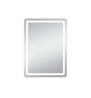 ARKA-E MRE33648 Wall Mounted Led Mirror in Glossy White/Silver