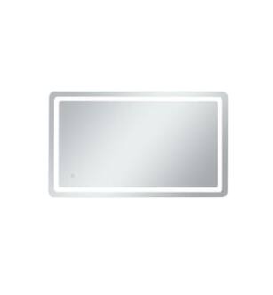 ARKA-E MRE33660 Wall Mounted Led Mirror in Glossy White/Silver