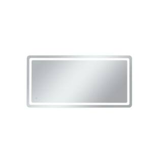 ARKA-E MRE33672 Wall Mounted Led Mirror in Glossy White/Silver