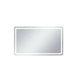ARKA-E MRE34272 Wall Mounted Led Mirror in Glossy White/Silver