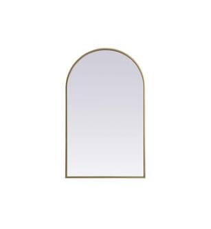 ARKA-E MR1A2236BRS Wall Mounted Mirror in Brass