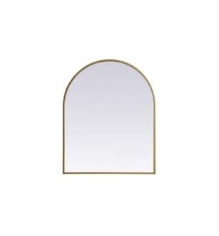 ARKA-E MR1A2430BRS Wall Mounted Mirror in Brass
