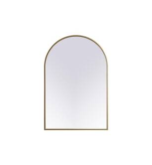 ARKA-E MR1A2436BRS Wall Mounted Mirror in Brass