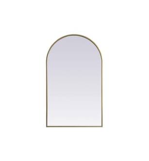 ARKA-E MR1A2440BRS Wall Mounted Mirror in Brass