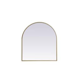ARKA-E MR1A2730BRS Wall Mounted Mirror in Brass