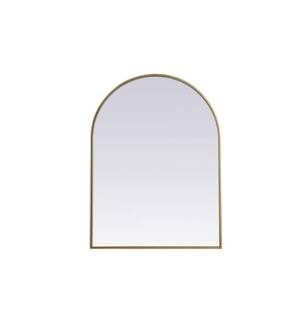 ARKA-E MR1A2736BRS Wall Mounted Mirror in Brass