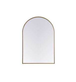 ARKA-E MR1A2740BRS Wall Mounted Mirror in Brass