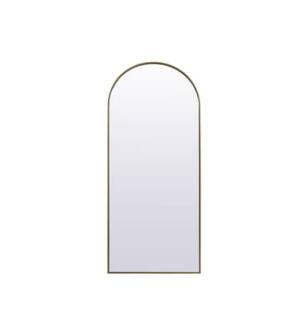 ARKA-E MR1A3276BRS Wall Mounted Mirror in Brass
