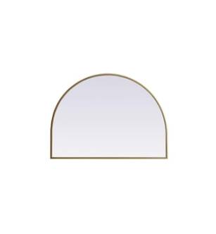 ARKA-E MR1A3324BRS Wall Mounted Mirror in Brass