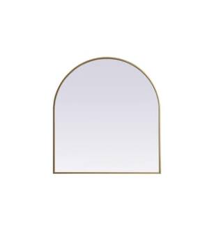 ARKA-E MR1A3336BRS Wall Mounted Mirror in Brass