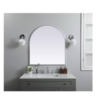 ARKA-E MR1A3336SIL Wall Mounted Mirror in Silver