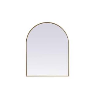 ARKA-E MR1A3342BRS Wall Mounted Mirror in Brass