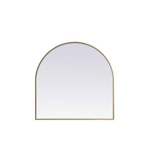 ARKA-E MR1A3636BRS Wall Mounted Mirror in Brass