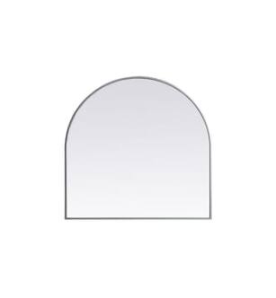 ARKA-E MR1A3636SIL Wall Mounted Mirror in Silver