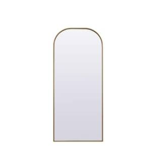 ARKA-E MR1B2866BRS Wall Mounted Mirror in Brass